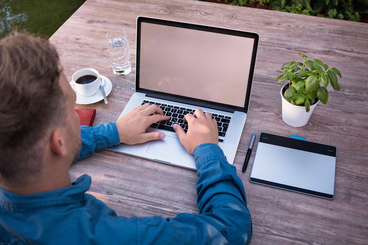 Man on laptop